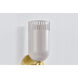 Liba 1 Light 4.75 inch Aged Brass/Soft Peignoir Wall Sconce Wall Light
